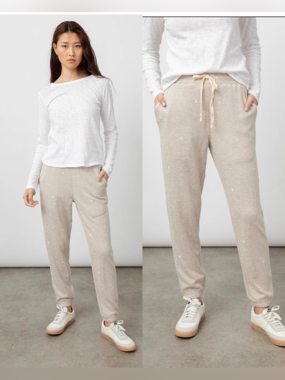 Rails Kingston Heather Brown Sweatpants Embroidered Pants , Small